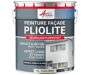 ARCANE INDUSTRIES Peinture Façade Pliolite Hydrofuge 10 L Blanc Crème
