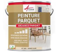 ARCANE INDUSTRIES Peinture pour parquet Bois, stratifié - 4 kg Ivoire Clair - RAL 1015