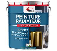 ARCANE INDUSTRIES Peinture radiateur, Fonte, Acier, alu, Chauffage, Toutes Couleurs, Peinture radiateur - 1 kg (jusqu'à 5 m² en 2 Couches) Bleu d'eau - RAL 5021
