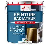 Peinture Radiateur - Fonte acier alu chauffage toutes couleurs PEINTURE RADIATEUR RAL 9003 Blanc Kit 1 Kg jusqu'a 5m² pour 2 couches