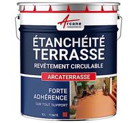 Peinture, résine étanchéité Terrasse - Imperméabilisation terrasse circulable, balcon, sols extérieurs, béton 10 L - Tuile - ARCANE INDUSTRIES