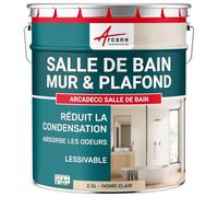 ARCANE INDUSTRIES Peinture salle de bain mur et plafond, condensation - 2.5 L Ivoire Clair - RAL 1015