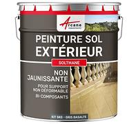 ARCANE INDUSTRIES Peinture Sol extérieur intérieur pour béton, Haute résistance, Non jaunissante : Solthane - 5 kg Gris Basalte - RAL 7012