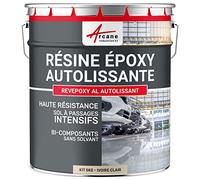 Résine Epoxy Autolissante - Peinture pour Sol : Déco intérieure, Atelier - Effet Miroir - 5 kg Ivoire Clair - RAL 1015 - ARCANE INDUSTRIES