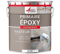 ARCANE INDUSTRIES Résine epoxy Transparente, Primaire, sous Couche, accrochage, béton, métal, fixateur : Fixateur epoxy - 5 kg