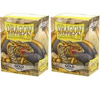 Arcane Tinman ART11006 Sleeves: Dragon Shield Matte Gold Standard 100pk-Gold, One Size (Lot de 2)