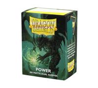 Dragon Shield – Manches protectrices mat Dual Power – 100 pièces Vert métallisé