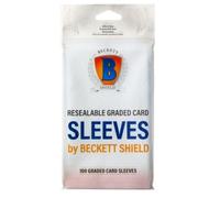 Arcane Tinmen Beckett Shield Pochettes pour cartes de taille standard - Pochettes refermables graduées 100CT - Compatible MTG, Pokemon, Yugioh et Magic The Gathering - Matériau polypropylène (PP),