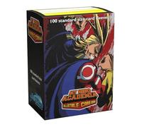Arcane Tinmen- Dragon Shield-Matte Art-Lot de 100 Pochettes de Taille Standard-My Hero Academia All Might Flex, AT-16022, Multicolore