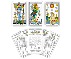 ARCANIA - Tarot facile de Marseille pour débutants avec guide numérique | Pour apprendre de manière simple et rapide. Contient des mots-clés, du zodiaque, des planètes et 4 éléments. Comprend un