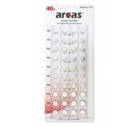 Arcas 12794000 Pack de 40 Piles jetables Argent