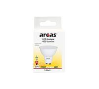 Arcas 39720048 - Lampe LED 5 W en tant que spot Culot GU10, blanc chaud, luminosité 400 lm, remplace une ampoule de 35 W, durée de vie jusqu'à 25 000 heures, ne convient pas pour un variateur