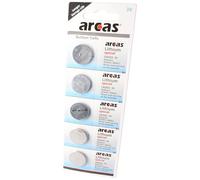 ARCAS Piles bouton au lithium CR2025, 5 pièces