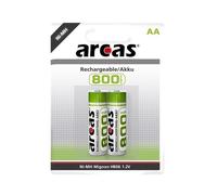 Arcas Piles rechargeables NI-Mh AA blister de 2 800mAh 1,2V IEC marquage HR6 177 08206