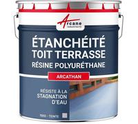 ARCATHAN Résine d'étanchéité liquide pour toit terrasse et toit plat, 15 kg, Gris