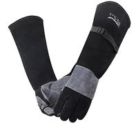 ARCCAPTAIN Gants de Soudure 60 cm résistants à la chaleur/au feu Gants forgés pour Stick, Mig, Tig, Forge, BBQ, barbecue, cheminée, poêle à bois, four, casserole