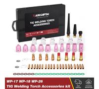ARCCAPTAIN - Kit d'accessoires pour torche de soudage TIG, buse en alumine, pinces, corps, lentille à gaz toupie # Kit de 10 consommables pour gobelets en verre 49PCS AR-TA001