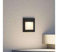 Arcchio Applique encastrable LED Zamo, noir, 11 cm, IP65 Zamo Arcchio, dimmable, noir, Couloir, Aluminium, Moderne, Applique extérieure