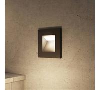 Arcchio applique encastrable Zamo, G9, noir, 12 cm, IP65 Zamo Arcchio, dimmable, noir, Couloir, Aluminium, Moderne, Applique extérieure