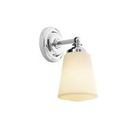 Arcchio Applique Murale Mahdi à intensité variable (Moderne) en Blanc Verre e. a. pour Salle de bain (1 lampe,à E14), Luminaire salle bain, Lampe WC