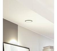 Arcchio downlight LED Niria, noir, 3.000K Niria Arcchio, dimmable, noir, Salon / Salle à manger, Aluminium, Moderne, Spot encastrable
