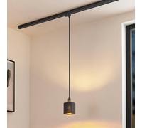 Arcchio Heleni suspension rail doré et noir 12 cm, noir, Salon / Salle à manger, Textile / Tissu / Soie, Moderne