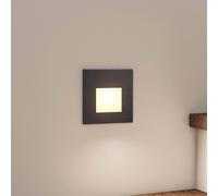 LED Projecteur encastrable dans le mur Vexi à intensité variable (Moderne) en Noir Aluminium e. a. pour Salon & Salle manger (1 lampe,à)