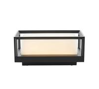 Arcchio LED Applique Exterieur Ismera (Moderne) en Noir Verre (1 lampe,à), Murale Luminaire Lampe Jardin Eclairage d’exterieur