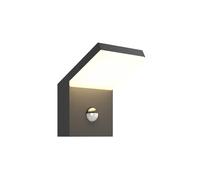 LED Applique extérieure Yolena (Moderne) en Noir Aluminium (1 lampe,à), pour mur extérieur/façade de maison, terrasse und balcon