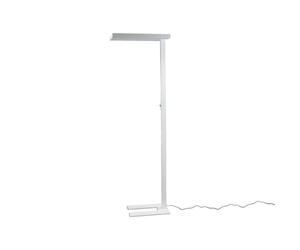 Arcchio LED Lampadaires de bureau Logan Basic à intensité variable (Moderne) en Blanc Aluminium e. a. pour Bureau (à 2 lampes,), Lampe lampe travail lampadaire