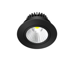 Arcchio LED Spot encastrable haute tension Zarik à intensité variable (Moderne) en Noir Aluminium e. a. pour Salon & Salle manger (1 lampe,à), Projecteur lampe plafonnier applique