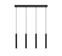 Arcchio LED Suspension Kammeron (Moderne) en Noir Métal e. a. pour Salon & Salle à manger (à 4 lampes,), lampe plafonnier suspension