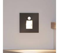 Arcchio Neru lampe LED, capteur angulaire noire, noir, Salon / Salle à manger, Aluminium, Moderne, Projecteur encastrable dans le mur