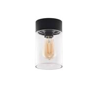 Arcchio Plafonnier Liljana à intensité variable (Moderne) en Noir Verre (1 lampe,à E27), saillie plafonnier lampe
