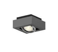 Arcchio Plafonnier Ronka à intensité variable (Moderne) en Noir Aluminium e. a. pour Salon & Salle manger (1 lampe,à GU10), Luminaire Lampe Plafond Eclerage Eclairage