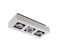 Arcchio Plafonnier Vince à intensité variable (Moderne) en Blanc Aluminium e. a. pour Couloir (à 3 lampes, GU10), Luminaire Plafonnier, Lampe Plafond, Eclerage Eclairage Interieur