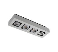 Arcchio Plafonnier Vince à intensité variable (Moderne) en Blanc Aluminium e. a. pour Couloir (à 4 lampes, GU10), Luminaire Plafonnier, Lampe Plafond, Eclerage Eclairage Interieur