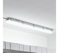 Arcchio Rao lampe pour pièces humides LED 121,5 cm, blanc, Salle de bain, Matière Plastique, Moderne, Luminaires apparents à vasque