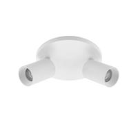 Arcchio Spot Brinja à intensité variable (Moderne) en Blanc Aluminium e. a. pour Couloir (à 2 lampes, GU10), Lampe encastrable, plafonnier, applique
