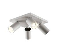 Arcchio Spot Brinja à intensité variable (Moderne) en Blanc Aluminium e. a. pour Couloir (à 4 lampes, GU10) Lampe encastrable plafonnier applique