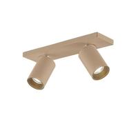 Arcchio Spot Brinja à intensité variable (Moderne) en Marron Aluminium e. a. pour Couloir (à 2 lampes, GU10) Lampe encastrable plafonnier applique
