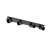 Arcchio Spot Brinja à intensité variable (Moderne) en Noir Aluminium e. a. pour Salon & Salle manger (à 4 lampes, GU10) Lampe encastrable plafonnier applique