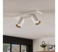 Arcchio spot Brinja, set de 2, blanc, angulaire, 2 lampes, GU10 Brinja Arcchio, dimmable, blanc, Couloir, Aluminium, Moderne, Spot