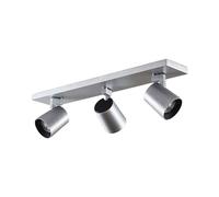 Arcchio Spot Iavo à intensité variable (Moderne) en Gris Métal e. a. pour Cuisine (à 3 lampes, GU10), Lampe encastrable, plafonnier, applique