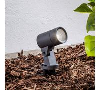 Arcchio spot sur piquet Hemmani, hauteur 35 cm, anthracite, aluminium Hemmani, noir, Aluminium, Moderne