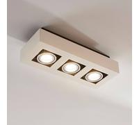 Arcchio spot Vince, 36 cm, à 3 lampes, blanc/chrome, GU10 VINCE Arcchio, dimmable, blanc, Couloir, Aluminium, Moderne, Spot