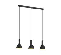 Arcchio Suspension Cosmina à intensité variable (Moderne) en Noir Métal e. a. pour Cuisine (à 3 lampes, E27), Luminaire, Lampe Plafond, Luminaire Plafonnier, Suspendue