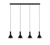 Arcchio Suspension Cosmina à intensité variable (Moderne) en Noir Métal e. a. pour Cuisine (à 4 lampes, E27), Luminaire, Lampe Plafond, Luminaire Plafonnier, Suspendue