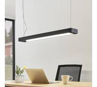 Arcchio Suspension LED Cuna, 92 cm, noir, métal Cuna, noir, Bureau, Aluminium, Moderne