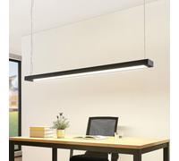 Arcchio Suspension LED Cuna, noir, 162cm, métal Cuna, noir, Bureau, Aluminium, Moderne